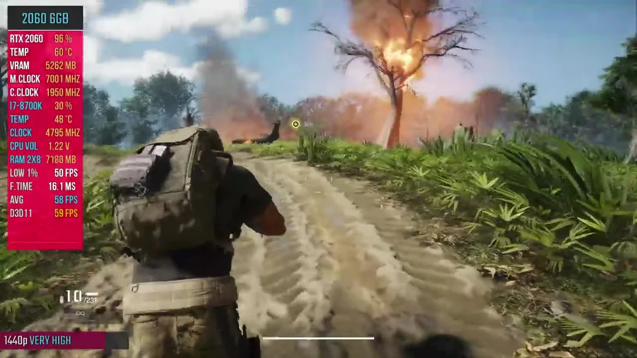 Ghost Recon Breakpoint - RTX 2060 тест - Высокие, Очень высокие, Ультра (Beta)