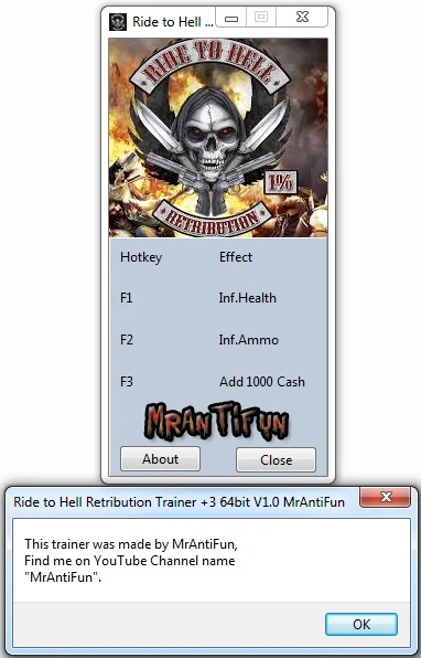 Ride to Hell ~ Retribution: Трейнер/Trainer (+3) [1.0: 32 / 64 Bit] {MrAntiFun}