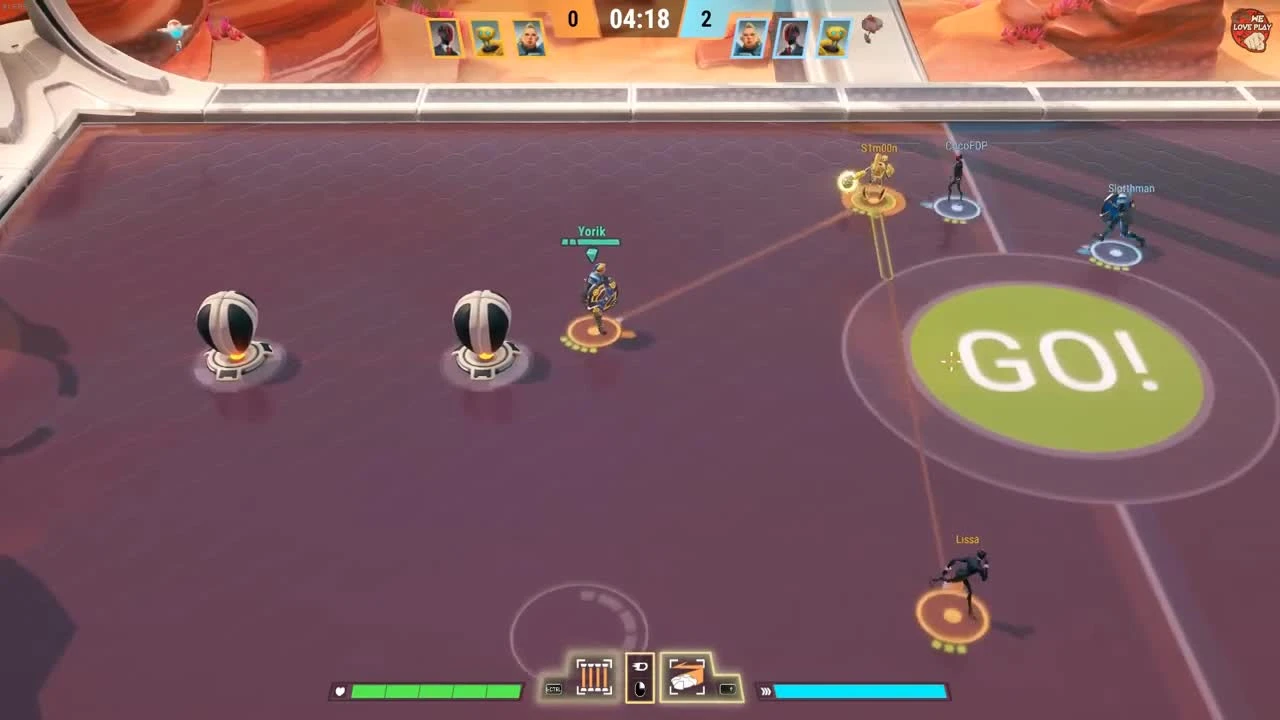 Steel Circus: Гандбол будущего! Геймплей бесплатной спортивной игры