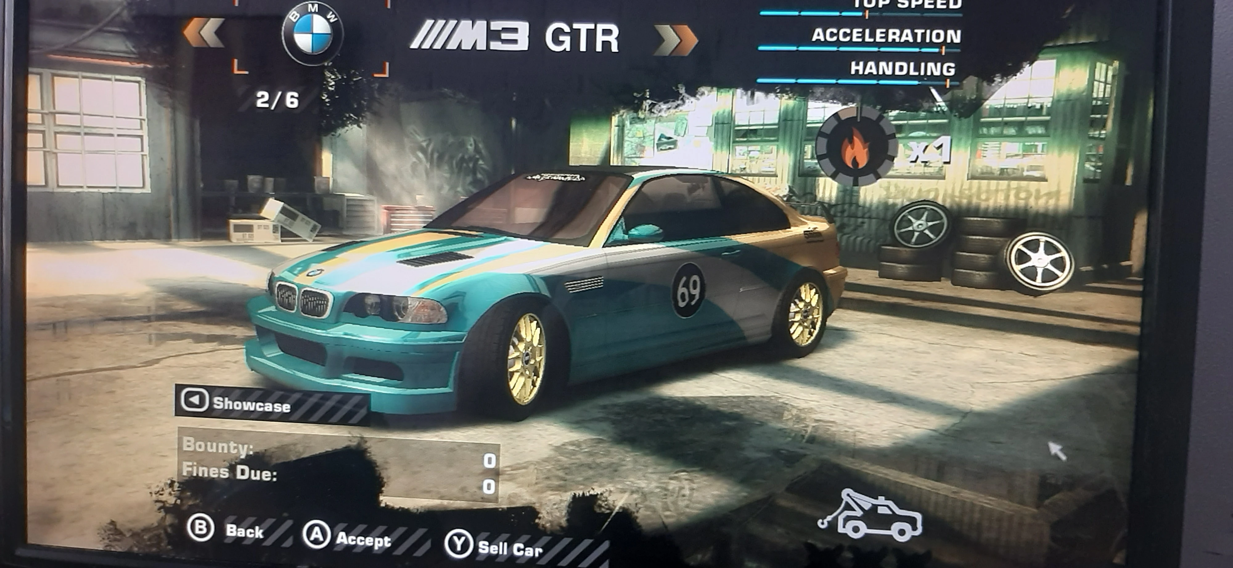 Need for Speed: Most Wanted (2005) "Сохранение - Начало игры, 6 бонусных машин"