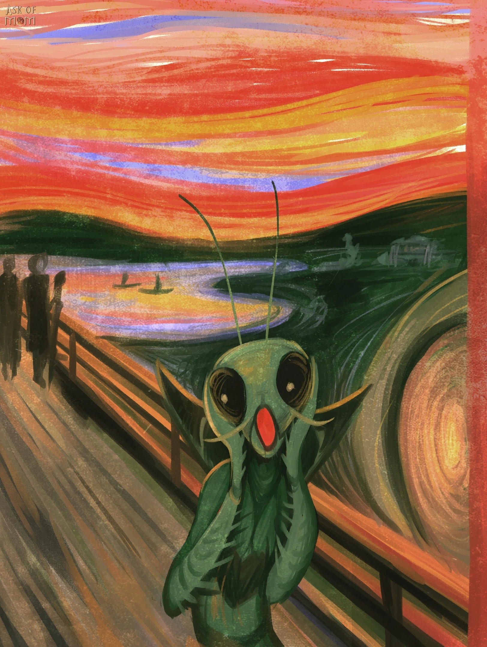 Картина Крик Богомола