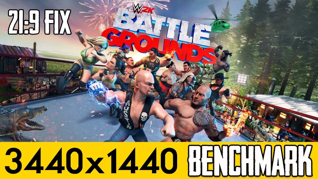 WWE 2K Battlegrounds "Фикс для ультрашироких мониторов"