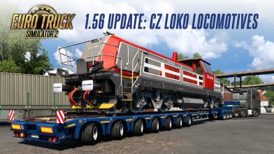 В патче 1.56 для Euro Truck Simulator 2 будут добавлены новые негабаритные грузы от компании CZ LOKO