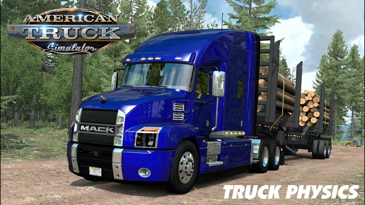 American Truck Simulator "Измененная физика грузовиков" [1.46/1.47]