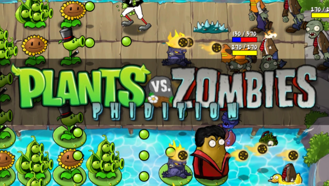 Planta Vs. Zombies "Phidition - добавление новых растений, зомби, мини-игр и сюжета" [1.0]