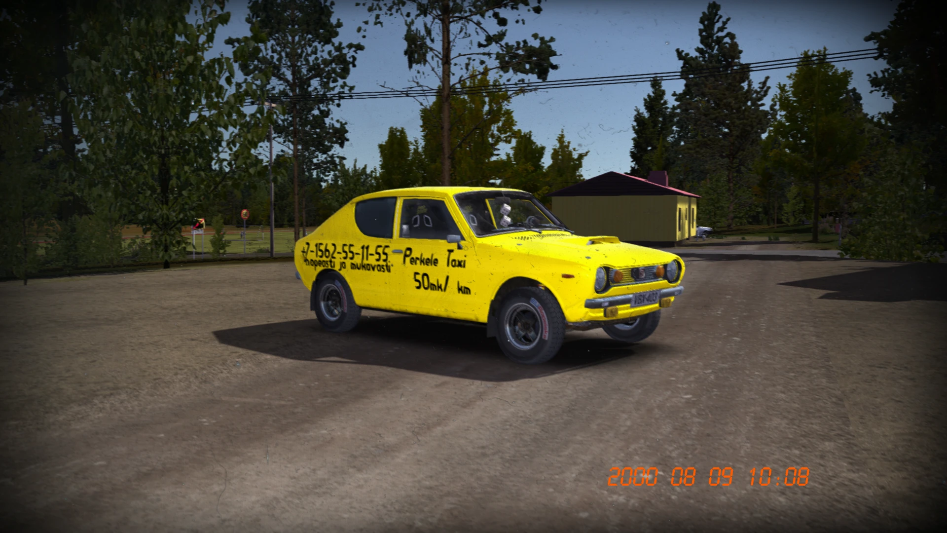 My Summer Car "Кастомный скин такси для сатсумы "