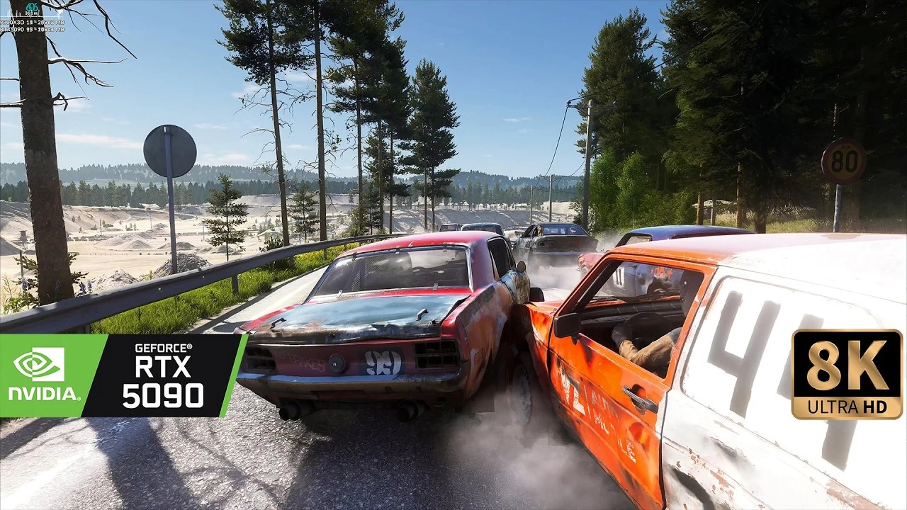 Wreckfest 2 на ультра-настройках: трассировка лучей и детальное разрушение машин