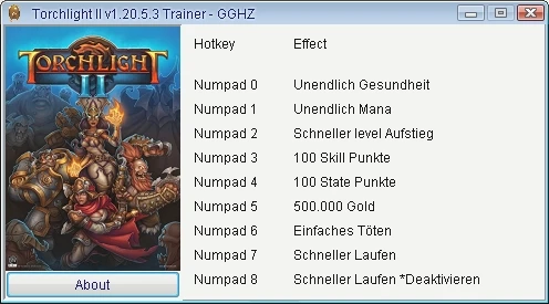 Torchlight 2: Трейнер/Trainer (+8) [1.20.5.3] {Chris/GGHZ}