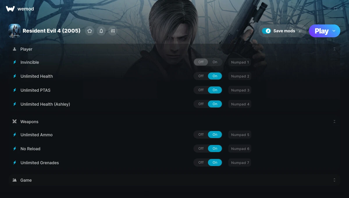 Resident Evil 4 (2005) "Трейнер +8" [UPD: 03.04.2025] {STiNGERR / WeMod}