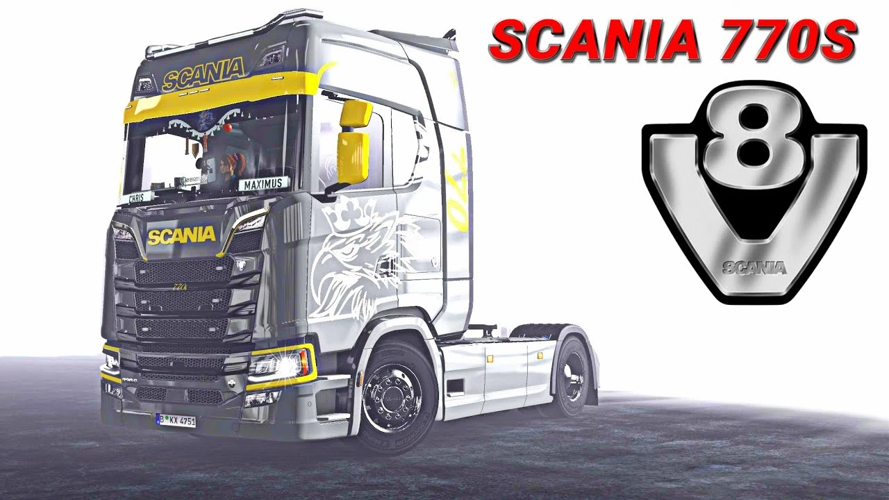 Euro Truck Simulator 2 "Двигатель для Scania 770HP" [1.49