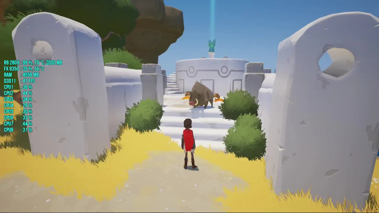 RiME : FPS Test R9 280X FX 8350