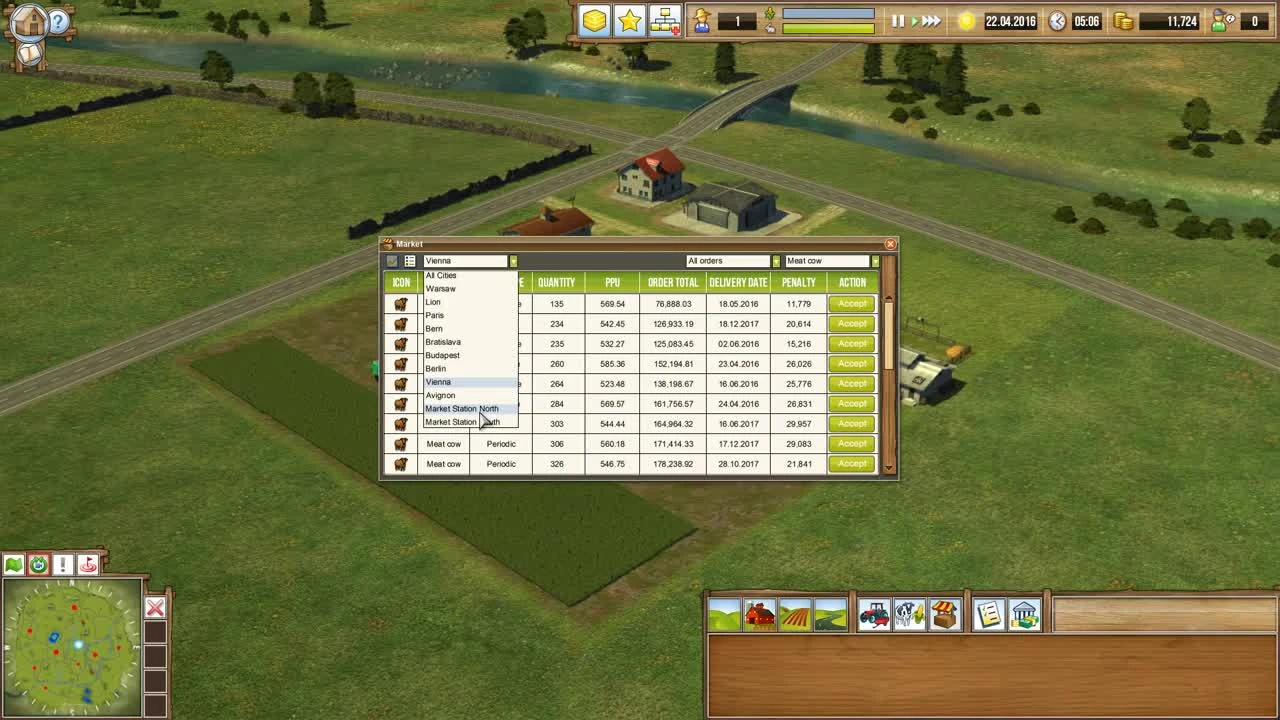 Farming Giant - Первые контракты