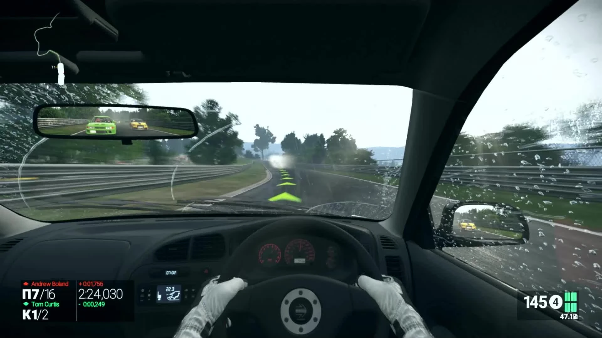 Project CARS "Полный хардкор в дождь на Nurburgring Nordschleife"