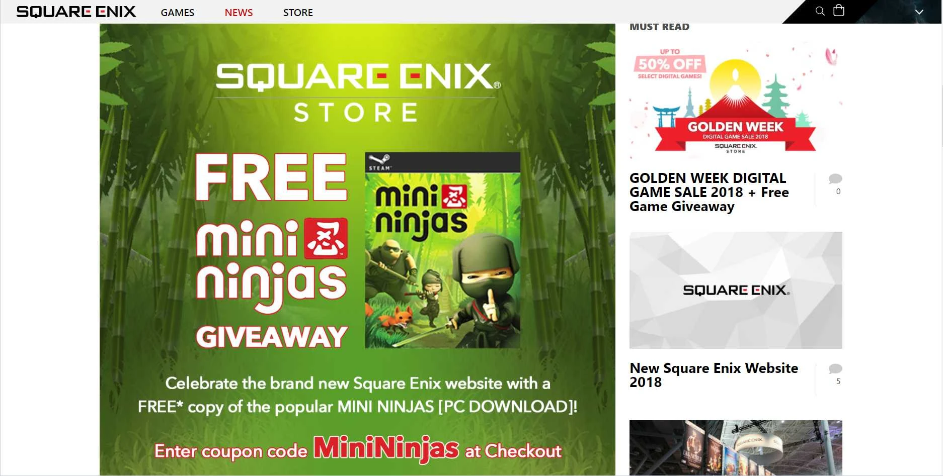 Square Enix Online Store раздает бесплатно игру Mini Ninjas