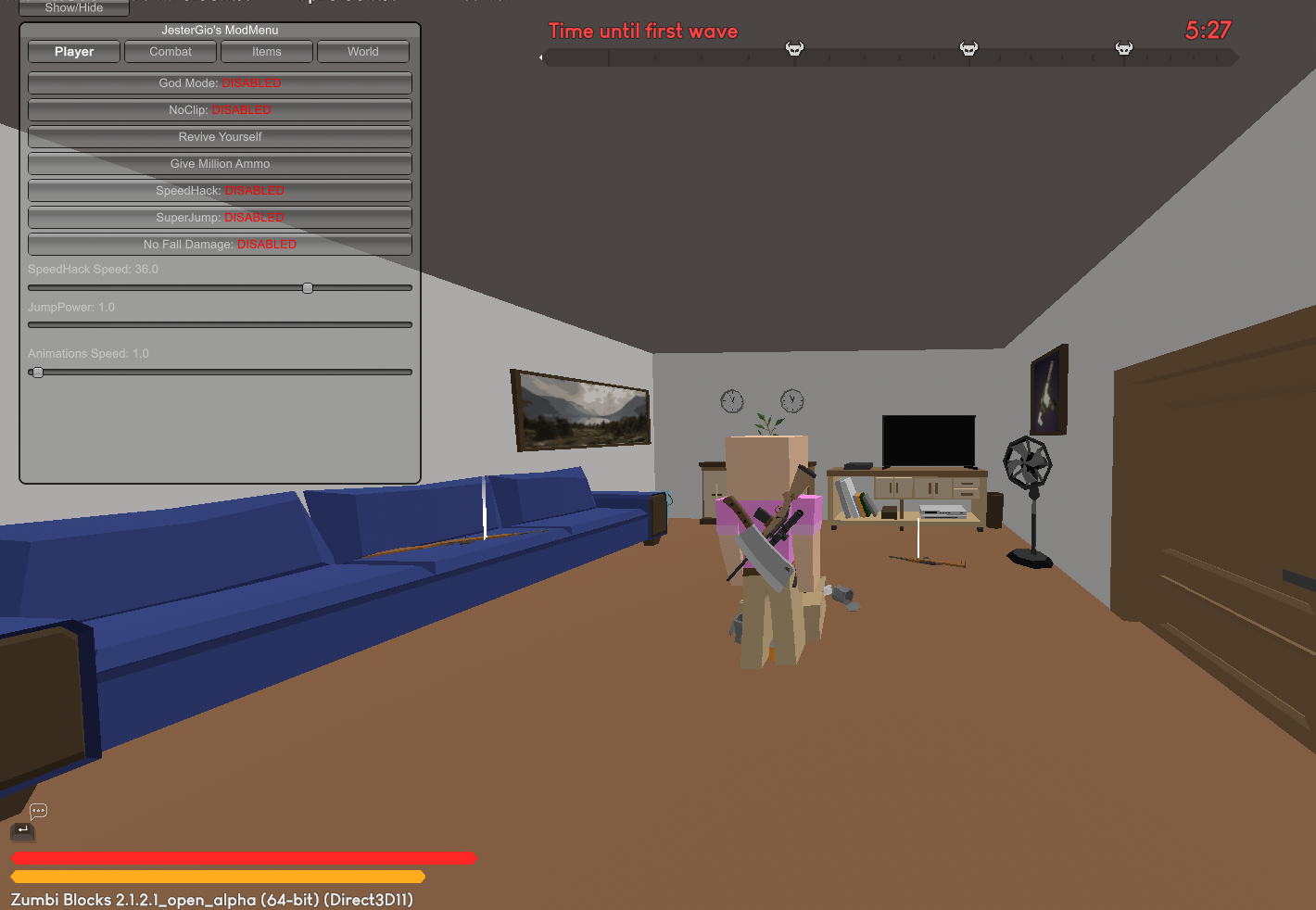 Zumbi Blocks 2 "Трейнер +17" [UPD: 18.12.2025] {JesterGio}