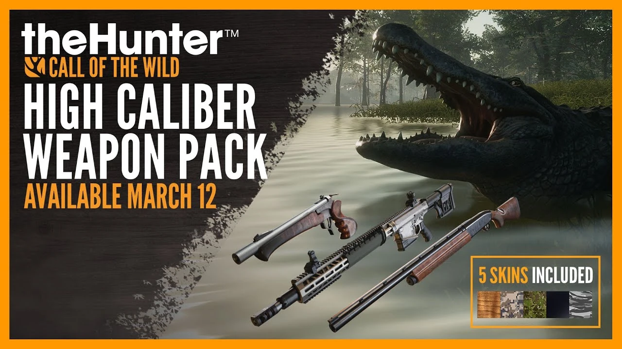 Для симулятора охоты theHunter: Call of the Wild вышло новое DLC High Caliber Weapon Pack