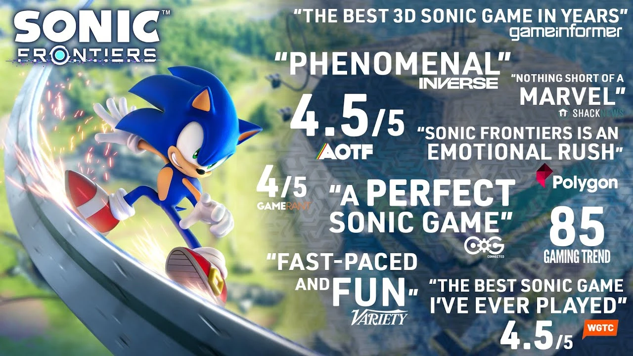Хвалебный трейлер Sonic Frontiers