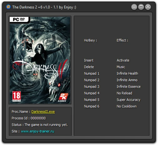The Darkness 2: Трейнер/Trainer (+6) [1.0 - 1.1] {Enjoy}