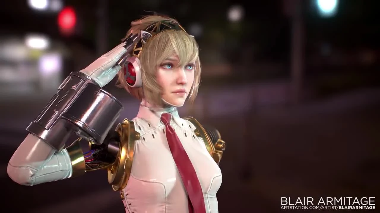 Впечатляющуя трёхмерная модель Эгиды (Aigis) из серии Persona