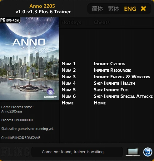 Anno 2205: Трейнер/Trainer (+6) [1.0-1.3] {FLiNG}