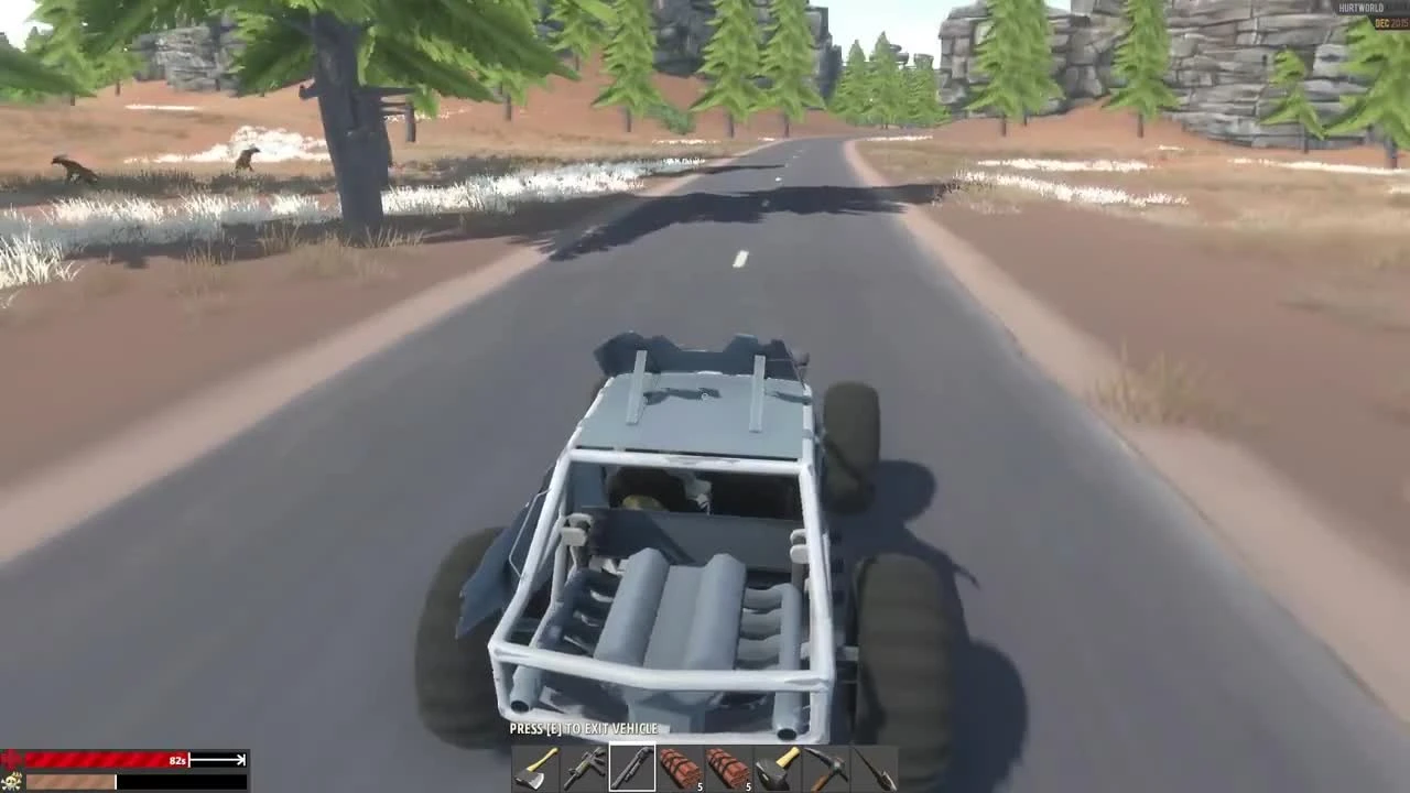 Катаемся на машине в Hurtworld!