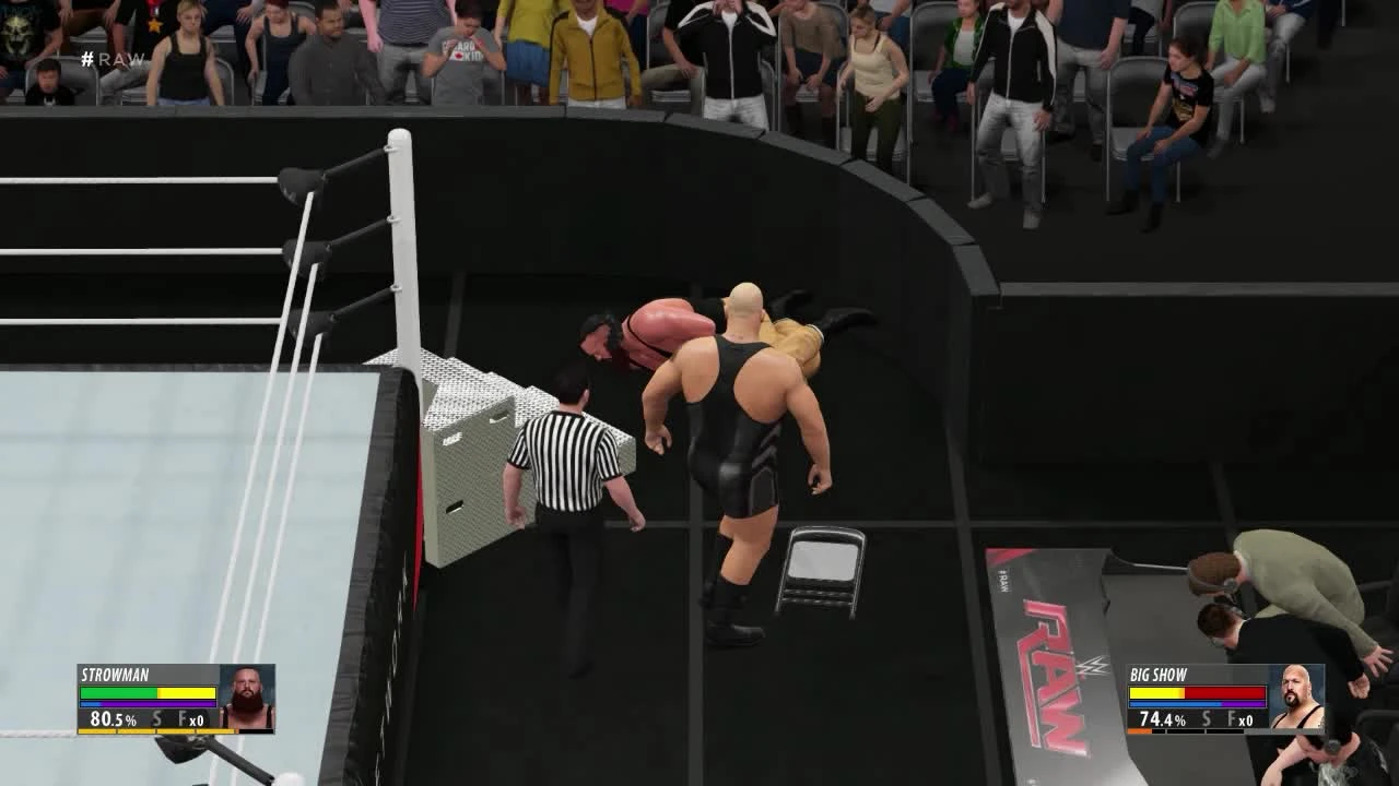 WWE 2K16 "Braun Strowman VS Big Show Falls Count Anywhere (2k16)"