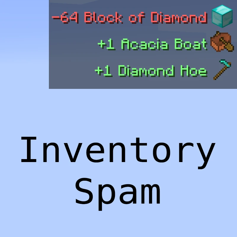 Minecraft "Inventory Spam"
