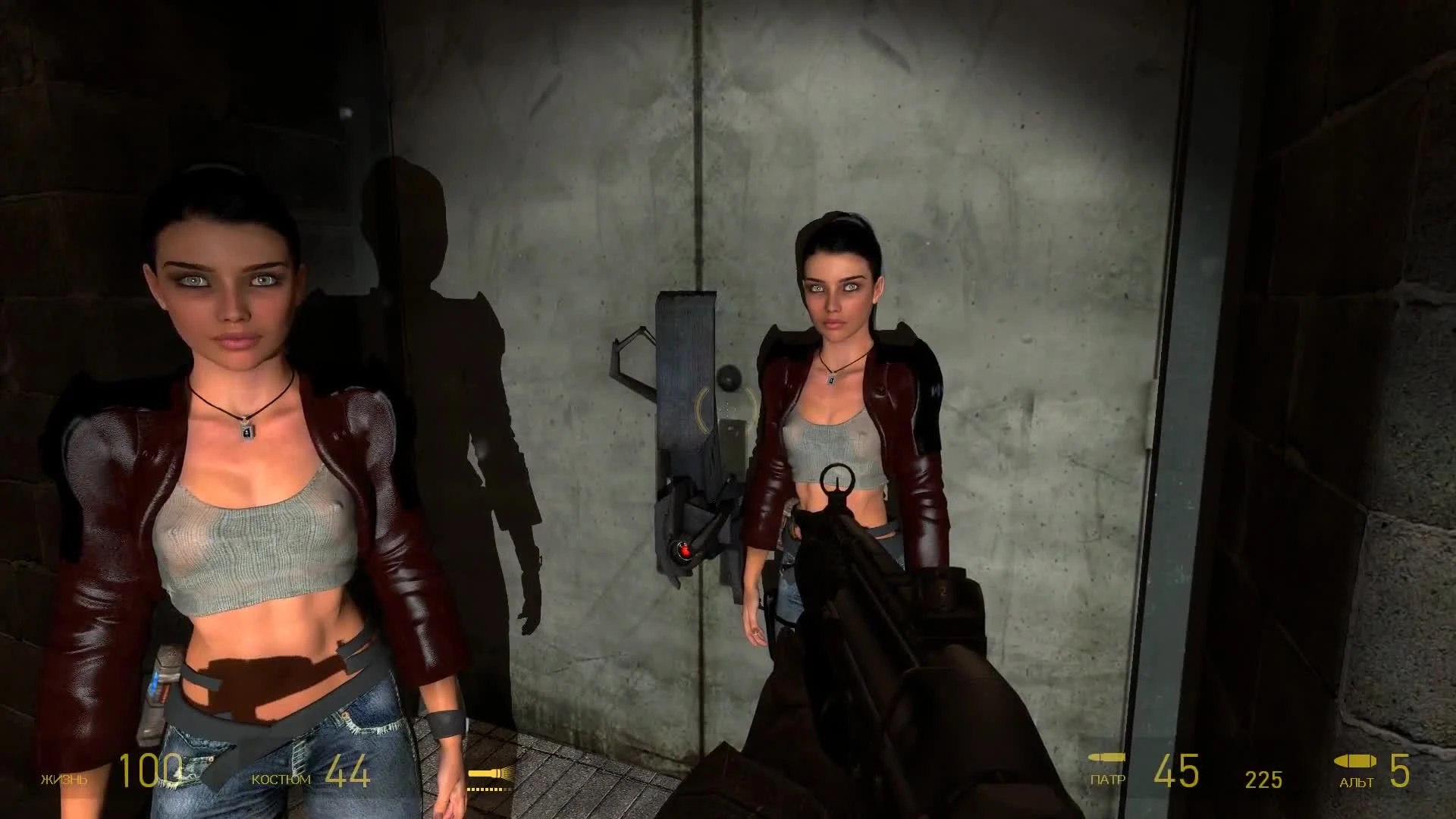 Half-Life 2 - редкие кадры мимики лица Аликс Вэнс