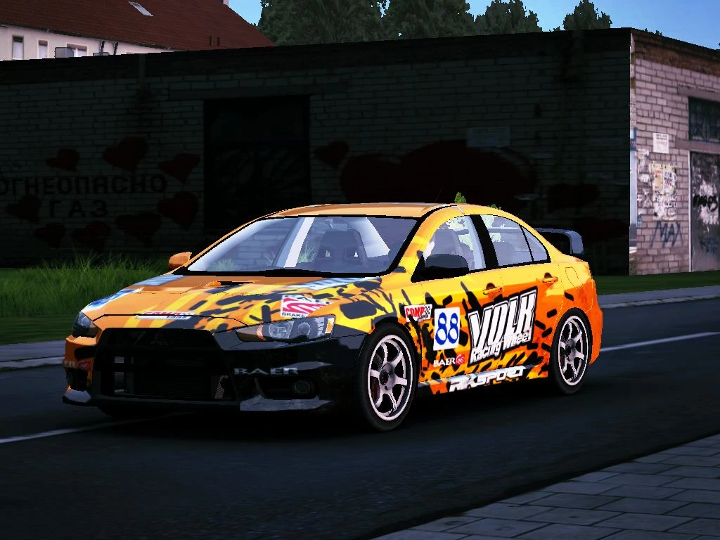 Crashday "Mitsubishi Lancer X"