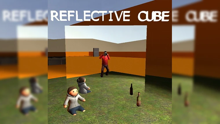 Garry's Mod "Светоотражающий куб-зеркало"