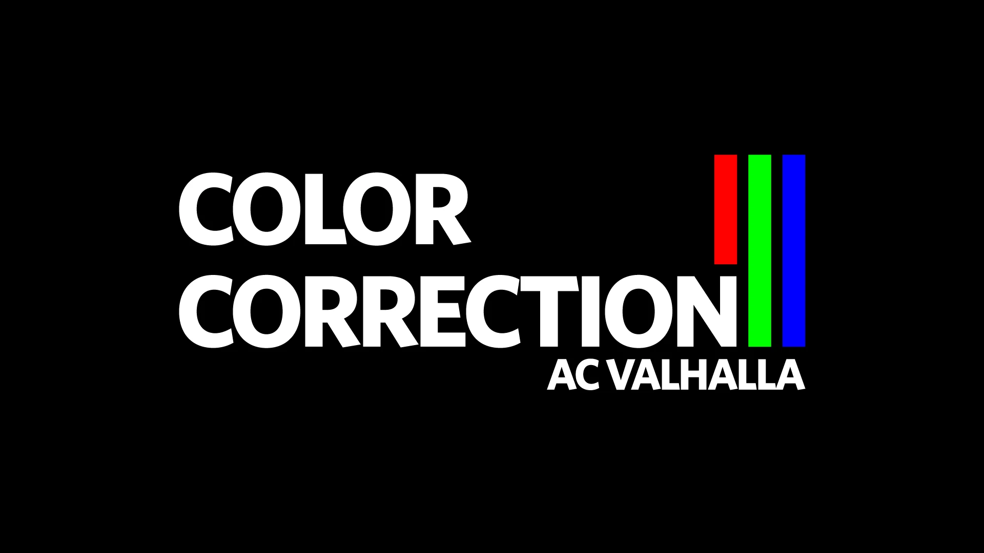 Assassin's Creed: Valhalla "Корекция цвета"