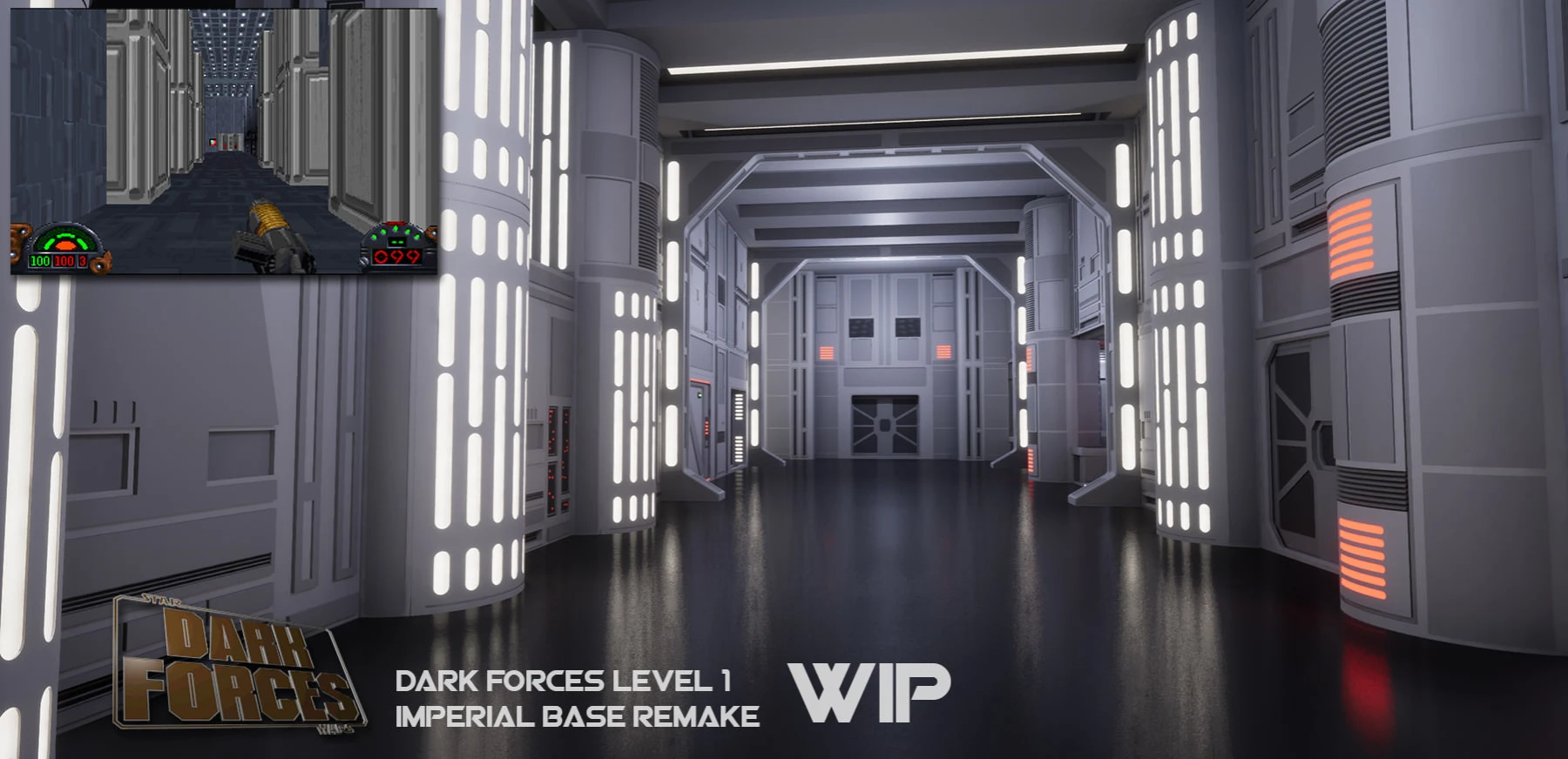 Cтарший художник из Obsidian воссоздает первый уровень Star Wars: Dark Forces на движке Unreal Engine 4