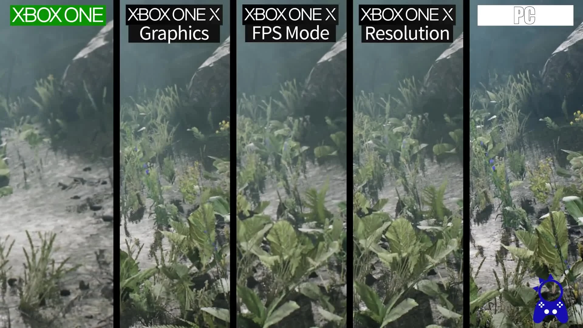 HellBlade Сравнение графики Xbox One X vs PC vs Xbox One