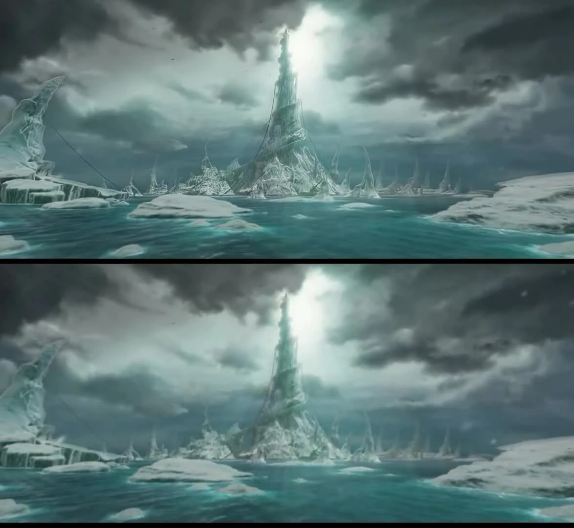 Warcraft 3: Концовка TFT - Улучшенный ролик vs ориганл