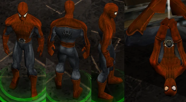 Marvel: Ultimate Alliance "Spider-man Noir (Red&Gray)" by UltimateVeNoM's