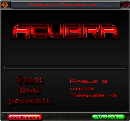 Fable 3: Трейнер (+3) [1.1.03 - Trainer#2] {HoG}