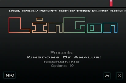 Kingdoms of Amalur - Reckoning: Трейнер/Trainer (+10) [DEMO] {LinGon}