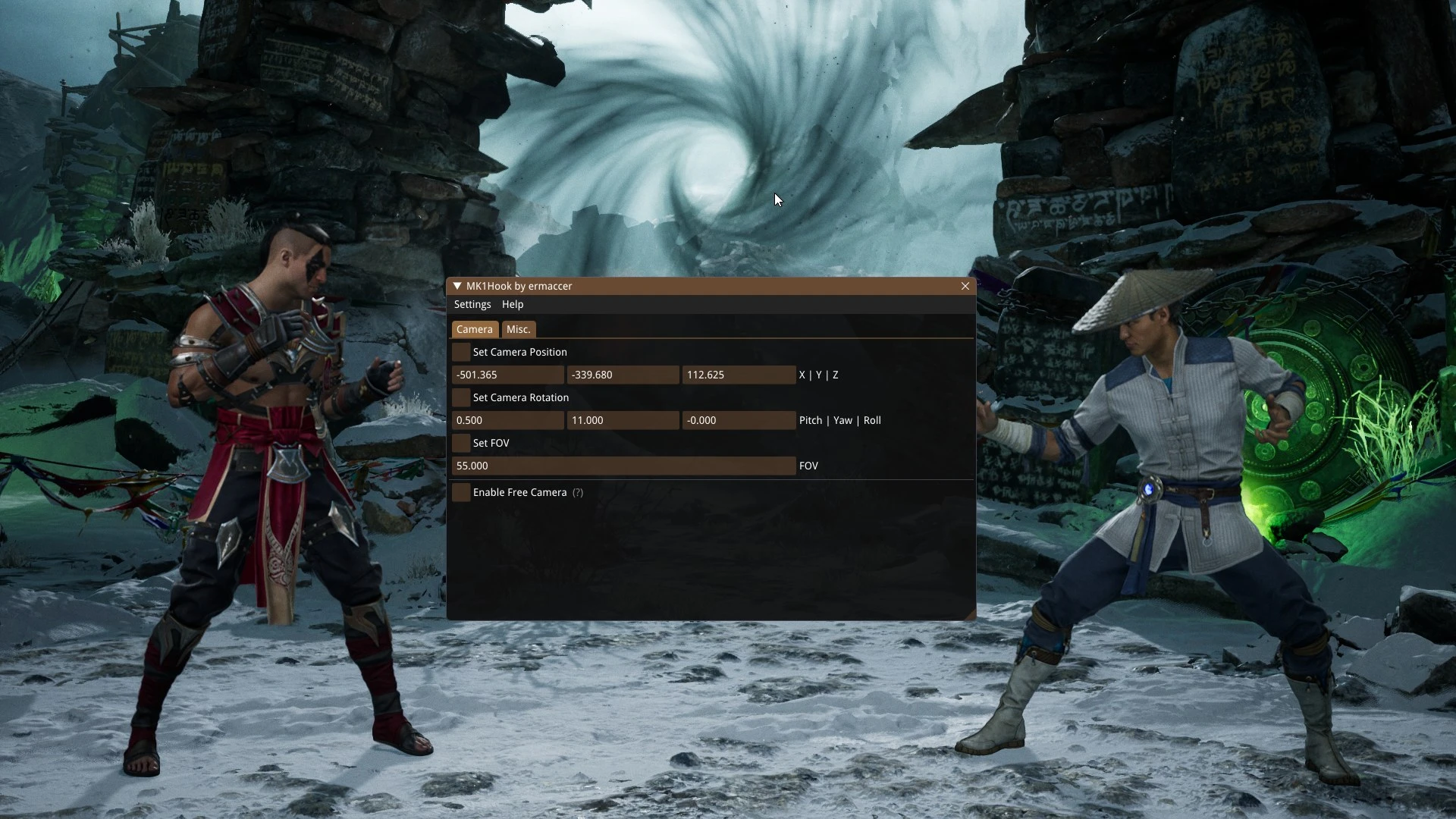 Mortal Kombat 1 "MK1Hook - управление камерой и дополнительные функции"