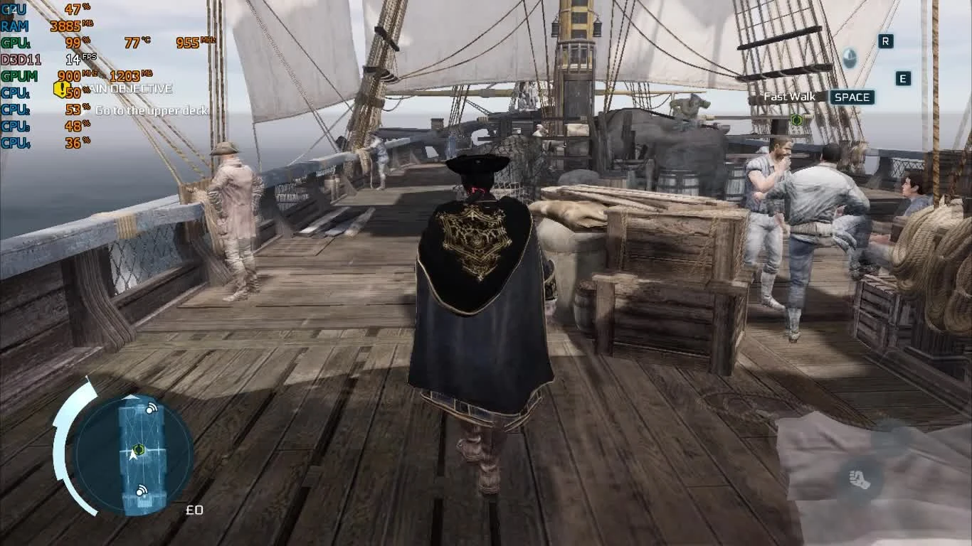 Assassin's Creed III Remastered на слабом ноутбуке