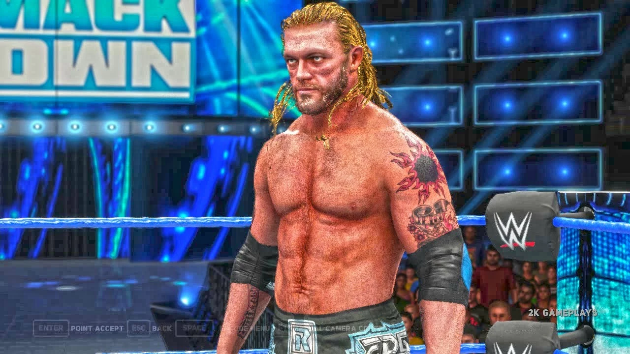 WWE 2K18 "EDGE SMACKDOWN 2021 Наряд WWE 2K19 Порт мод