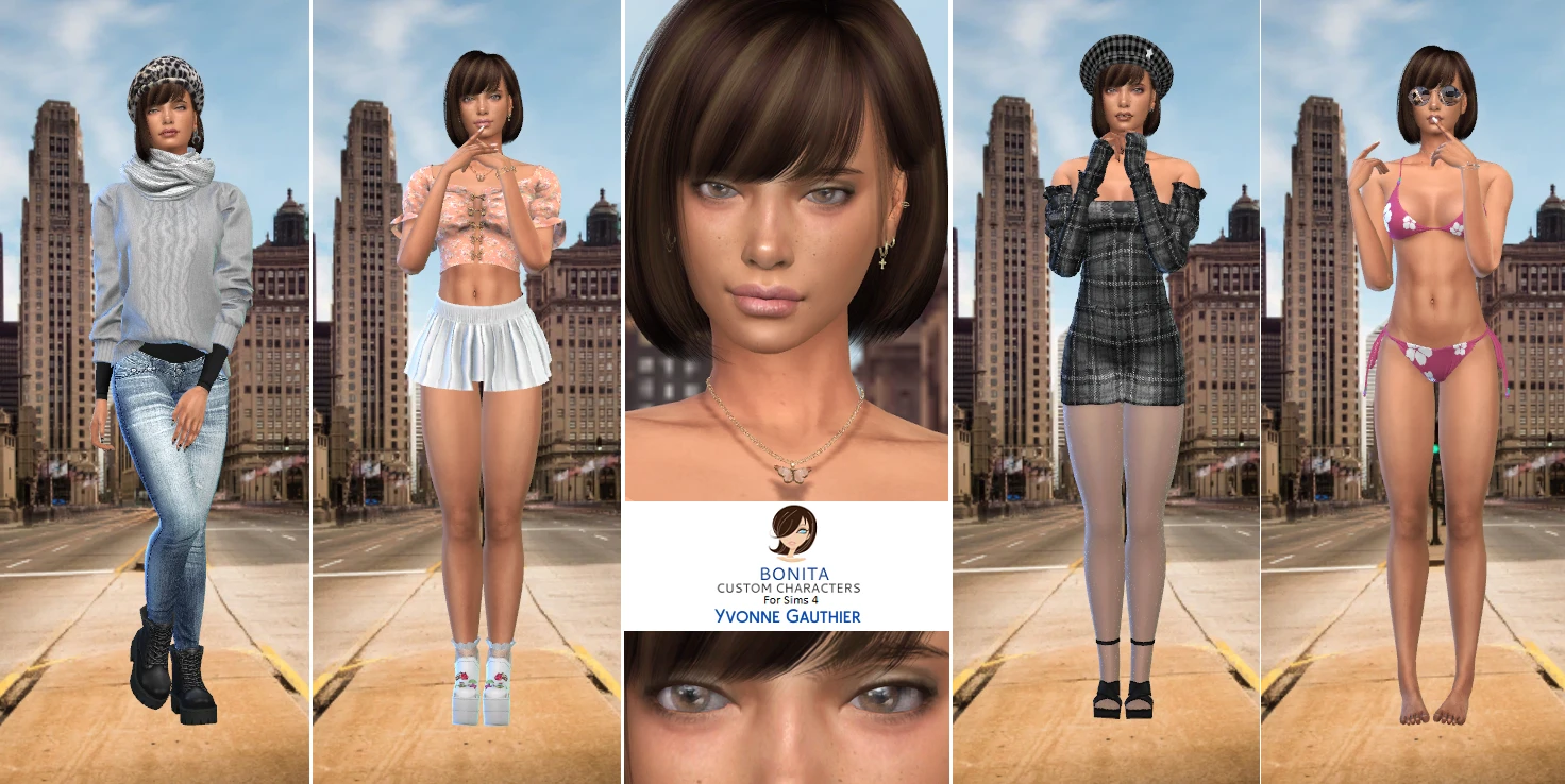 The Sims 4 "Персонаж - Ивонн Готье"