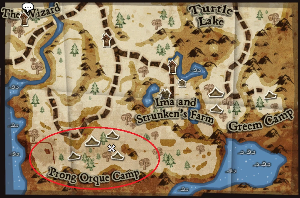 Помогите найти зеленый фетр в DeathSpank