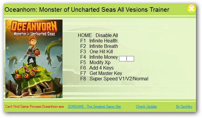 Oceanhorn: Monster of Uncharted Seas: Трейнер/Trainer (+8) [All Versions] {XiaoXing}