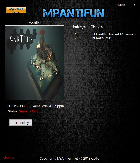 WARTILE: Трейнер/Trainer (+3) [0.4.5.2] {MrAntiFun}