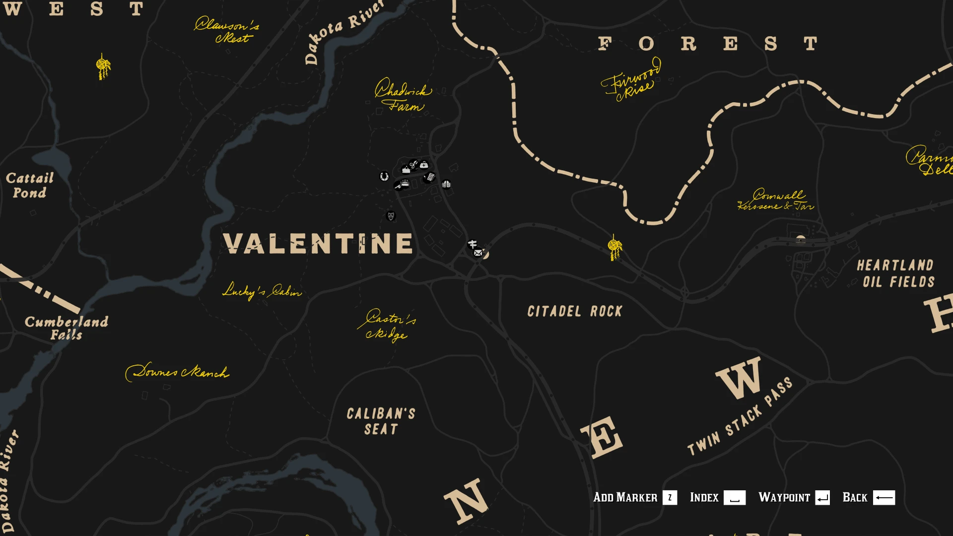 Red Dead Redemption 2 "Редизайн карты -Темная версия v1.1"