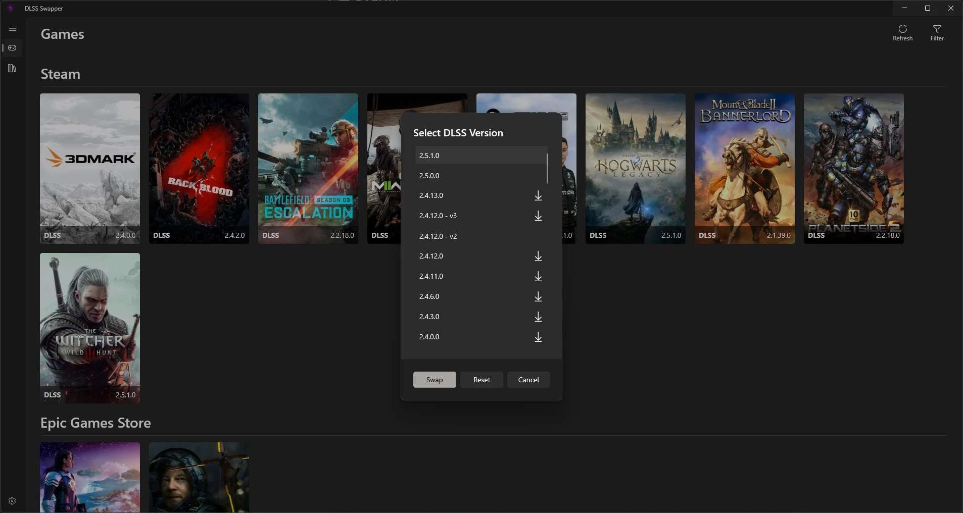DLSS Swapper на русском - автоматическая замена DLSS в играх [v1.2.1.0]
