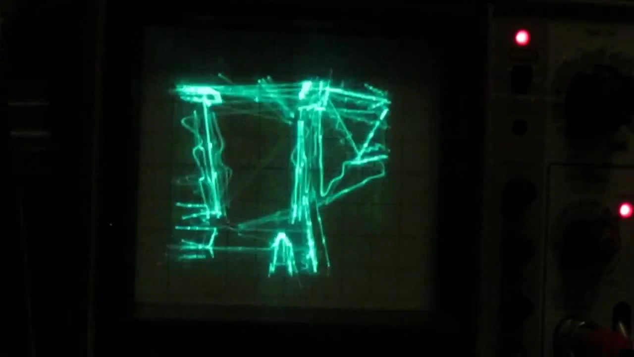 Quake запустили на осциллоскопе