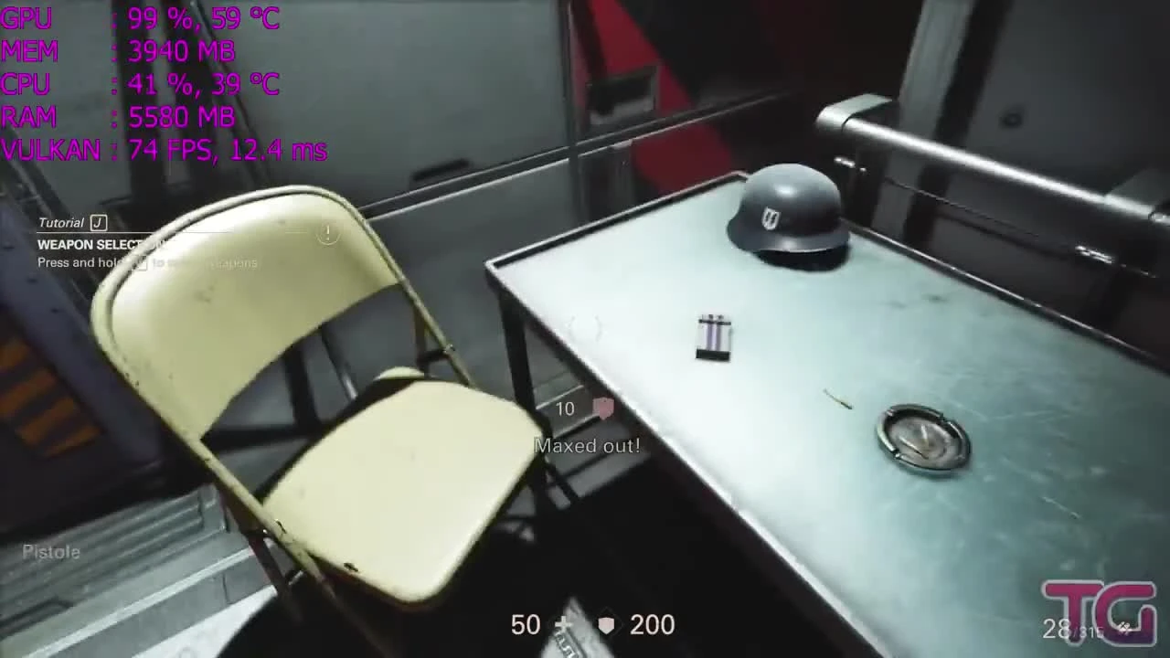 Wolfenstein 2 The New Colossus - GTX 1050 Ti - i3 8100