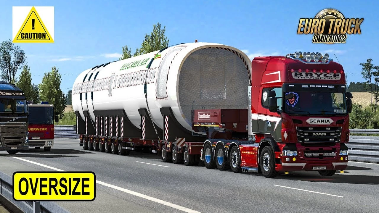 Euro Truck Simulator 2 "Новый груз фюзеляж Airbus A319" [1.57]