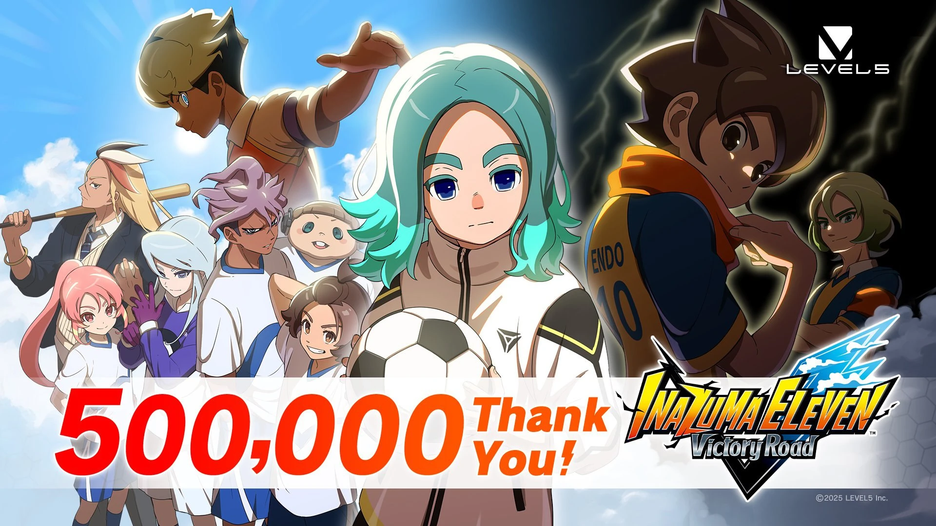 Inazuma Eleven: Victory Road преодолела рубеж продаж в 500 000 копий